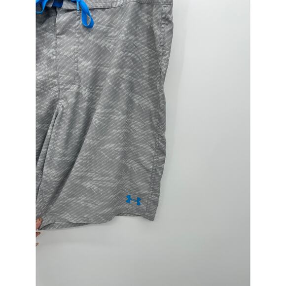 Under Armour Mens Gray Board Shorts Size 36 Beach Swim Trunks 10.5" Inseam Vaca - Picture 4 of 6